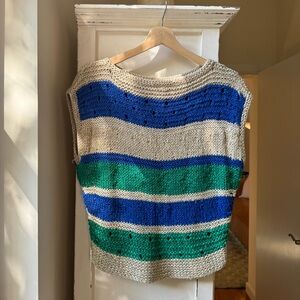 Knit Vintage Multi Color Top